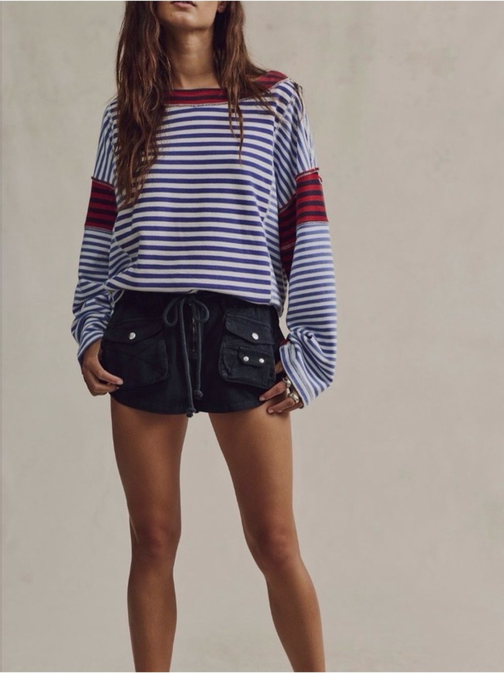 ▪️NWT We The Free It Girl Striped Pullover